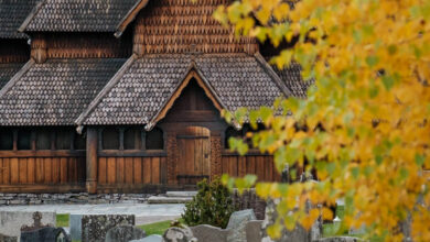 Biggest stave church of Norway Heddal in Notodden Telemark travelinmypocket