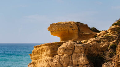 Godzilla Albufeira Praia de Sao Rafael Algarve Portugal travelinmypocket