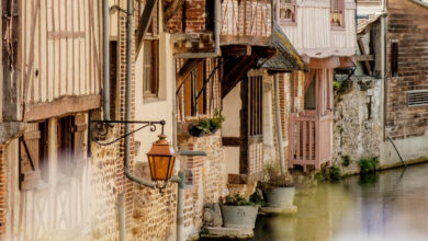 Pont Audemer river Risle France Normandy travelinmypocket
