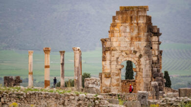 Volubilis ancient Roman settlement in northern Morocco travelinmypocket