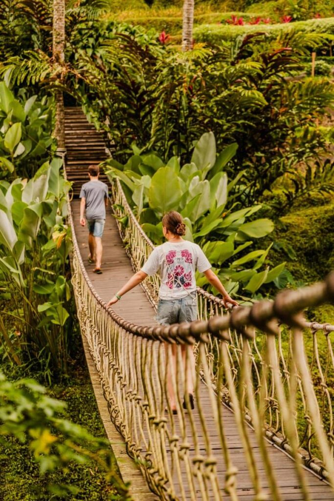 Dancing bridge Alas Harum Bali travelinmypocket