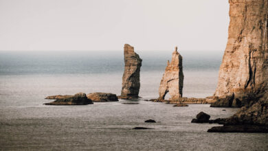 Faroe Islands sea stacks Risin og Kellingin travelinmypocket