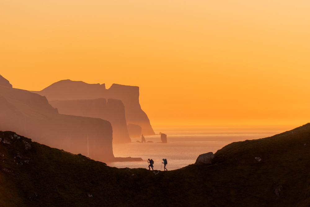 Faroe Islands sea stacks Risin og Kellingin view from Kalsoy travelinmypocket