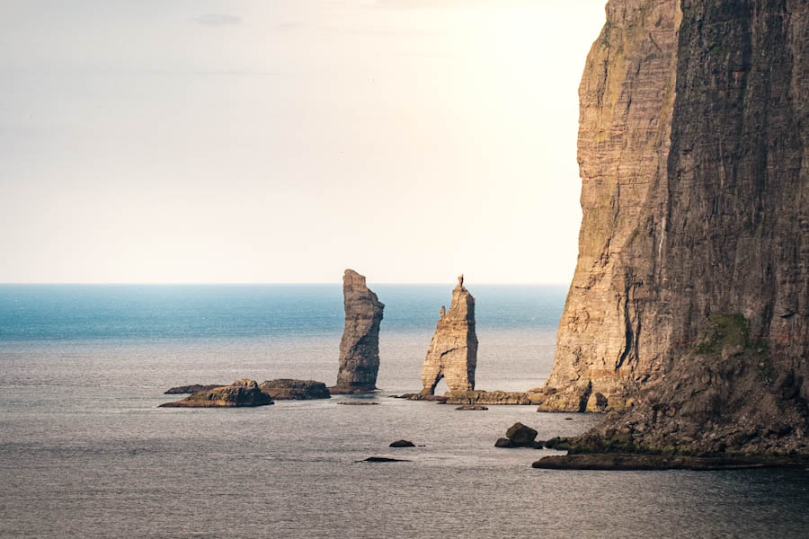 Risin og Kellingin view from road to Tjornuvik Eysturoy Faroe Islands travelinmypocket