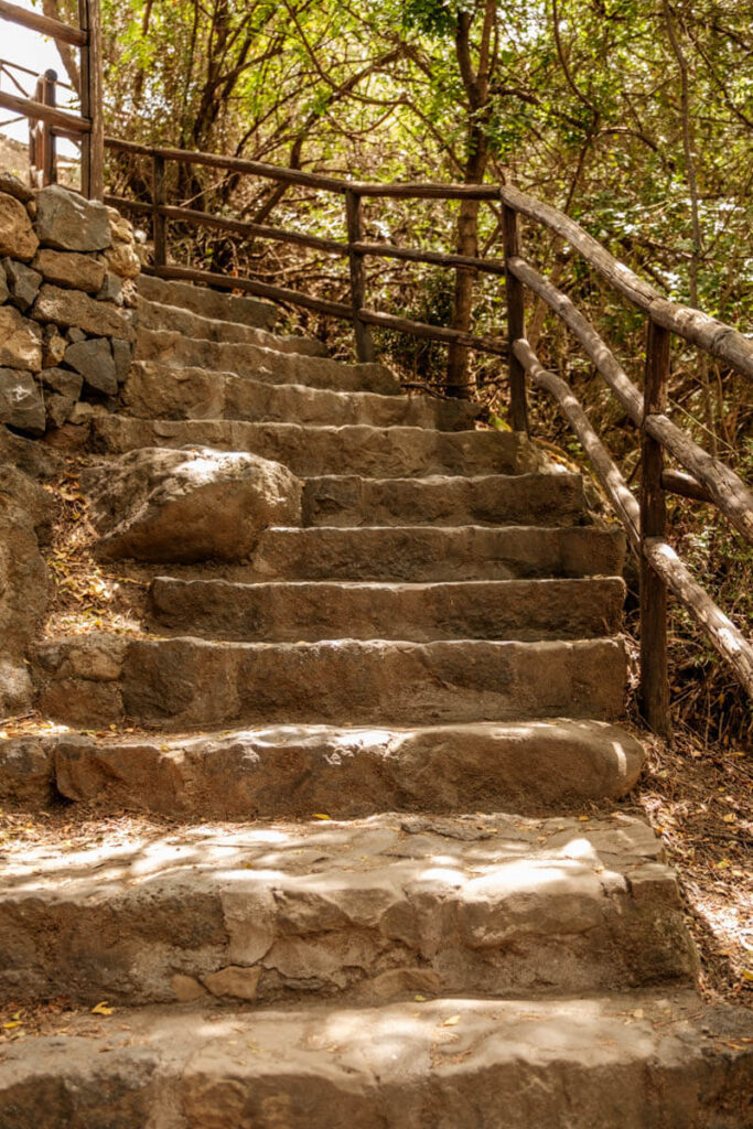 Stairs Alcantara Gorge Sicily travelinmypocket
