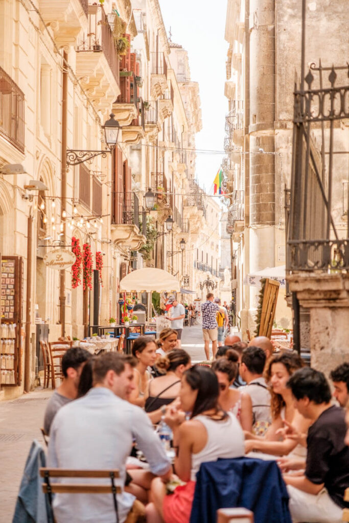 Ortigia streetlife Syracuse Sicily travelinmypocket
