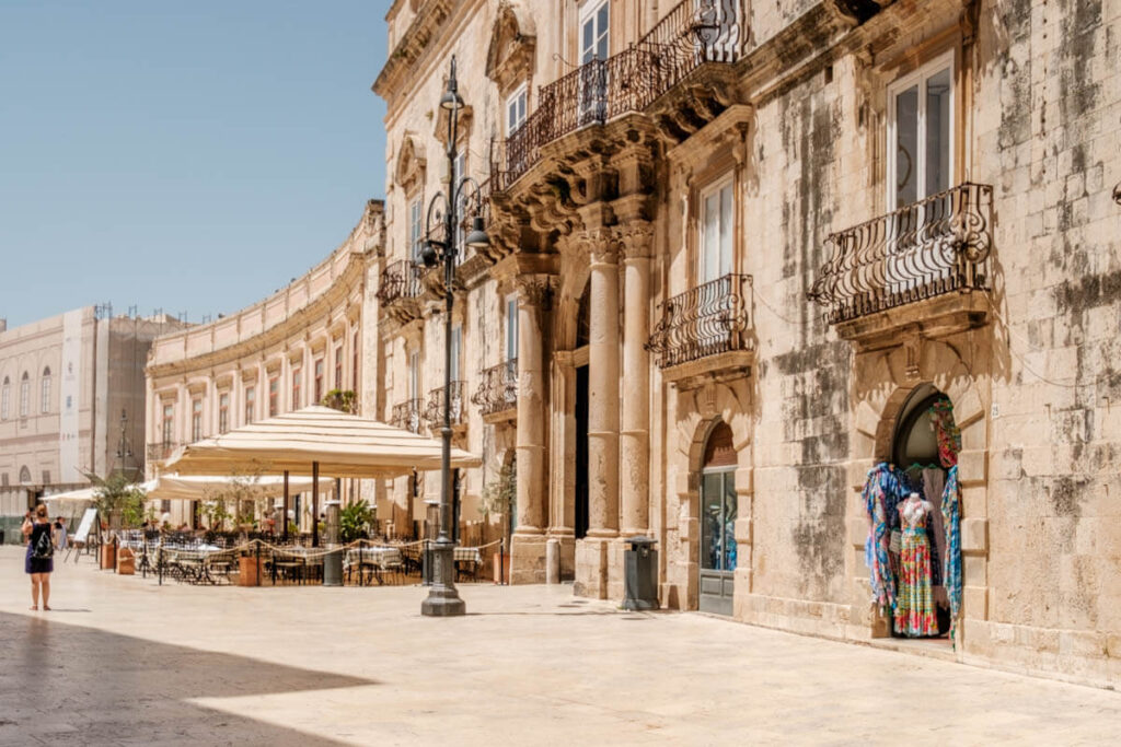 Piazza Duomo Ortigia Syracuse Sicily travelinmypocket