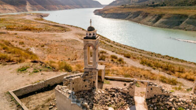 Abandoned Saint Nicholas church Kouris lake Cyprus travelinmypocket