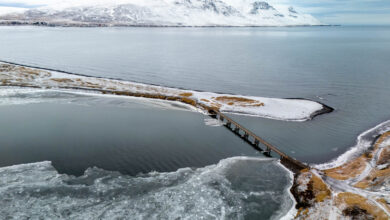 Saudarkrokur viewpoint in North Iceland travelinmypocket