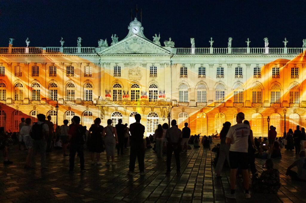 Nancy video mapping Place Stanislas France travelinmypocket