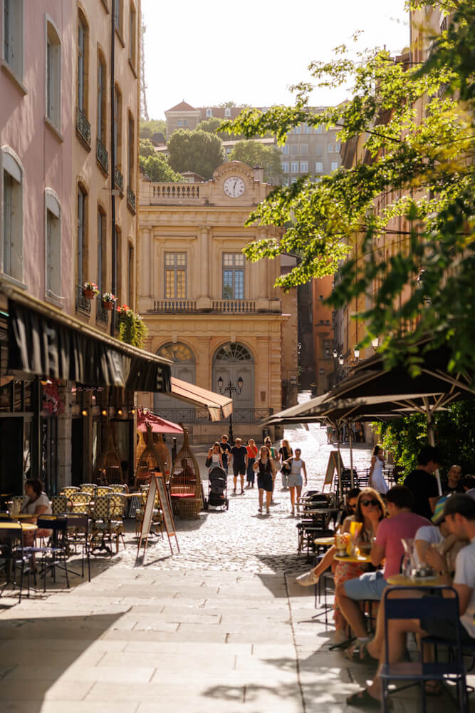 Vieux Lyon restaurants with terraces France travelinmypocket