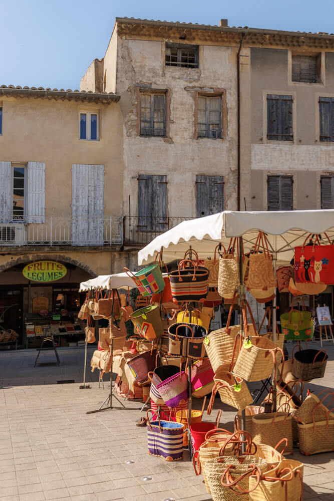 Market in Nyons road trip Drome France travelinmypocket